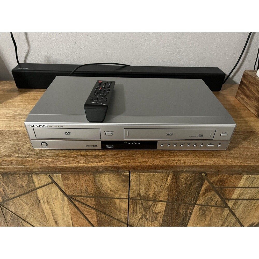 Samsung DVD-V5650 DVD VCR Combo W/ Control - VHS WORKS DVD STAYS LOADING - AS-IS